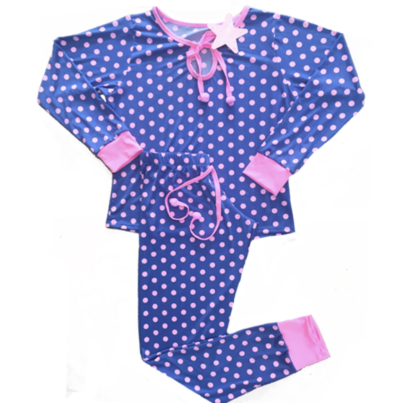 Blue & Pink Polka Dot