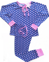 Blue & Pink Polka Dot