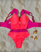 Orange Pink Swim Body